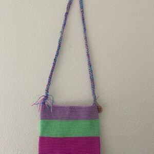 Colorful Woven Shoulder Bag